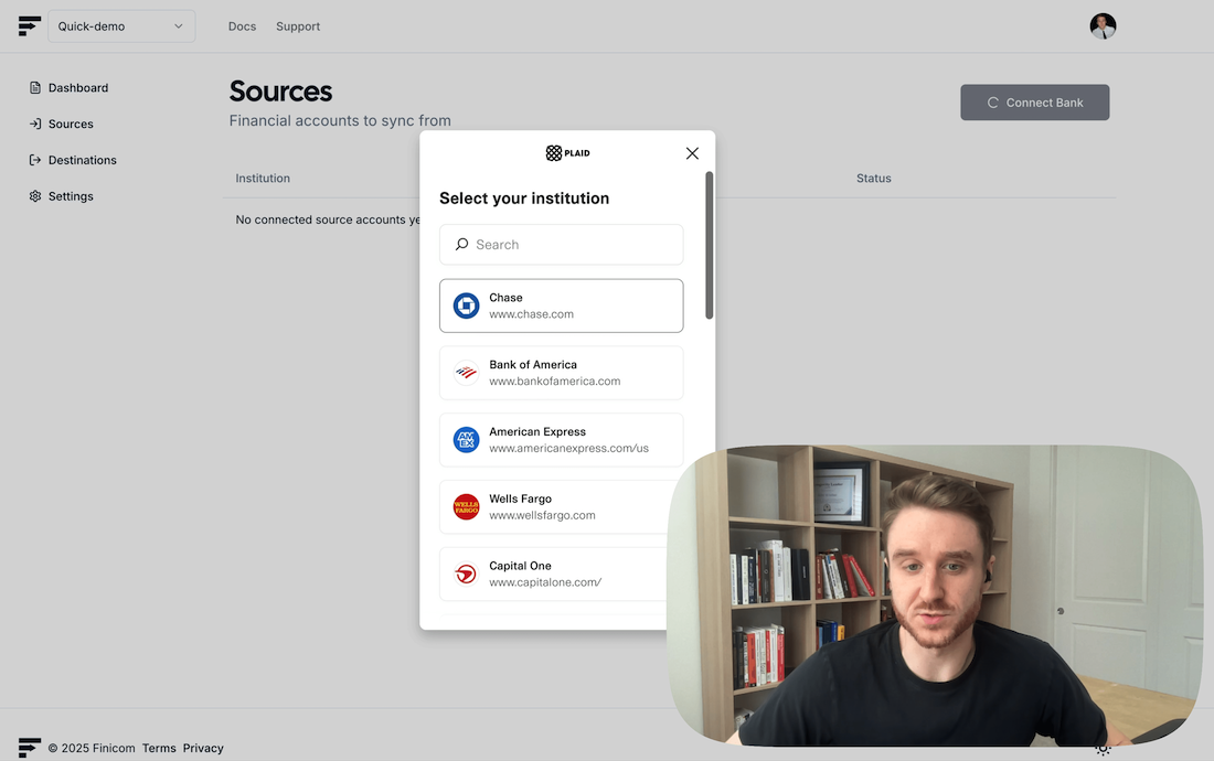 Thumbnail for 'Finicom Demo' YouTube video
